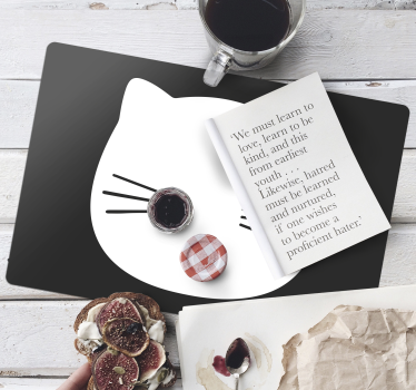 Original placemats cat face design - TenStickers