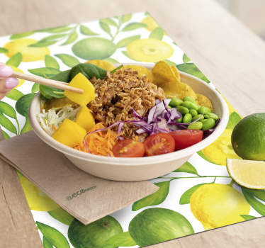 Original placemats fresh citrus design - TenStickers