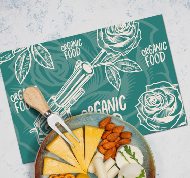 Original placemats revolver organic cuisine - TenStickers