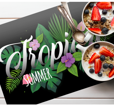 Original placemats tropical summer feel - TenStickers