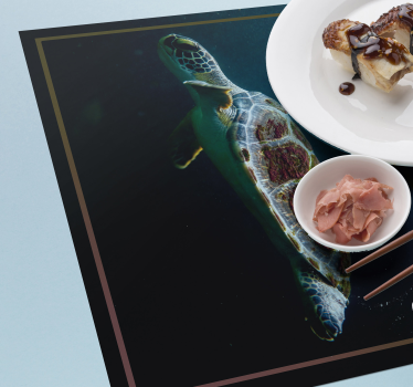 Original placemats turtle aquatic landscape - TenStickers