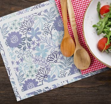 Original placemats with floral textured surface - TenStickers