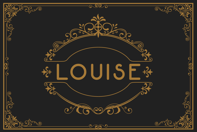 Ornamental with customisable name placemats - TenStickers