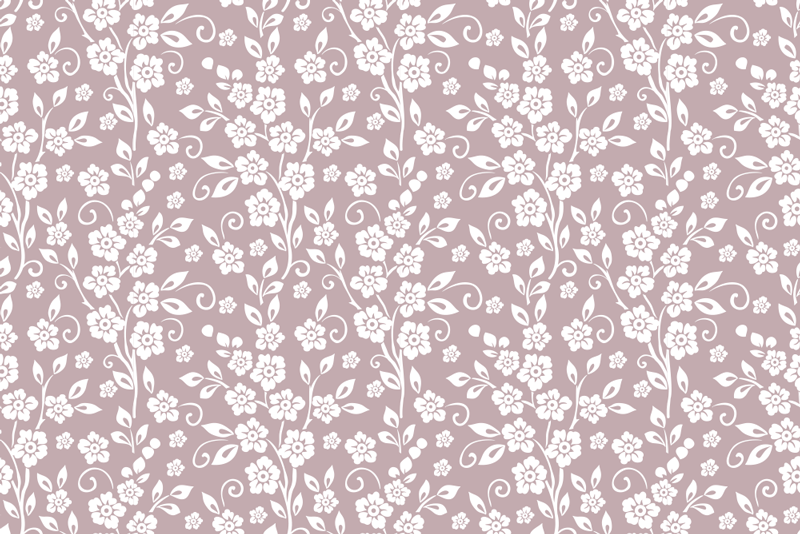 Elegant flowers pattern floral placemats - TenStickers