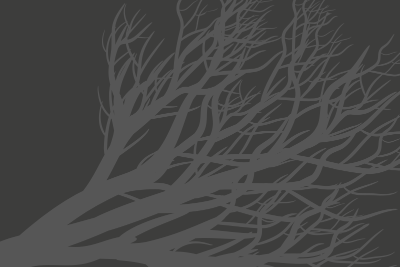 Elegant gray leaf elegant placemats - TenStickers