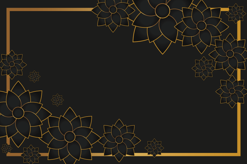 Elegant style with plants elegant placemats - TenStickers