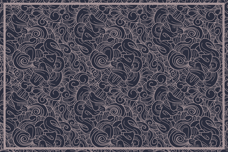 Abstract paisley prints paisley placemats - TenStickers