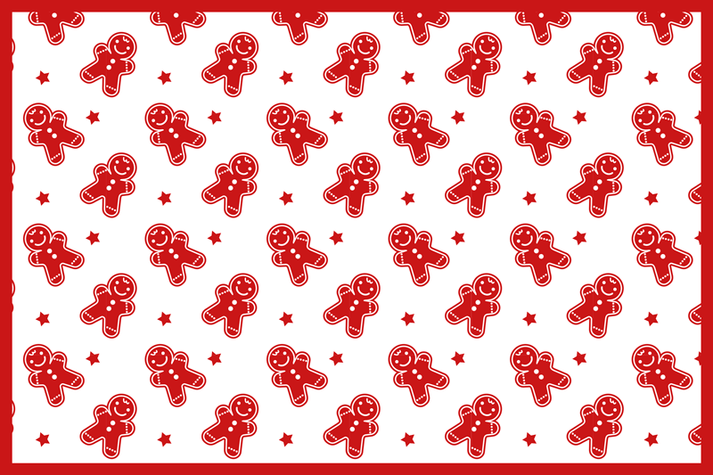 Cookies Christmas vinyl placemats - TenStickers