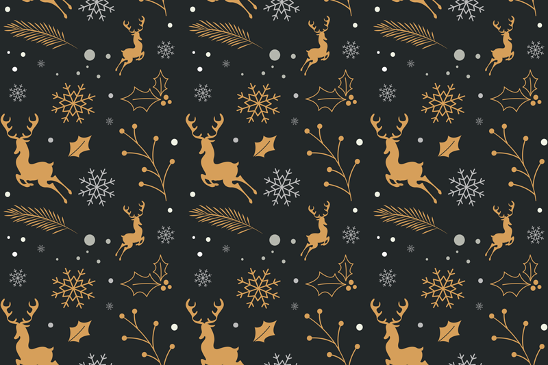 Merry Christmas composition Christmas placemats - TenStickers