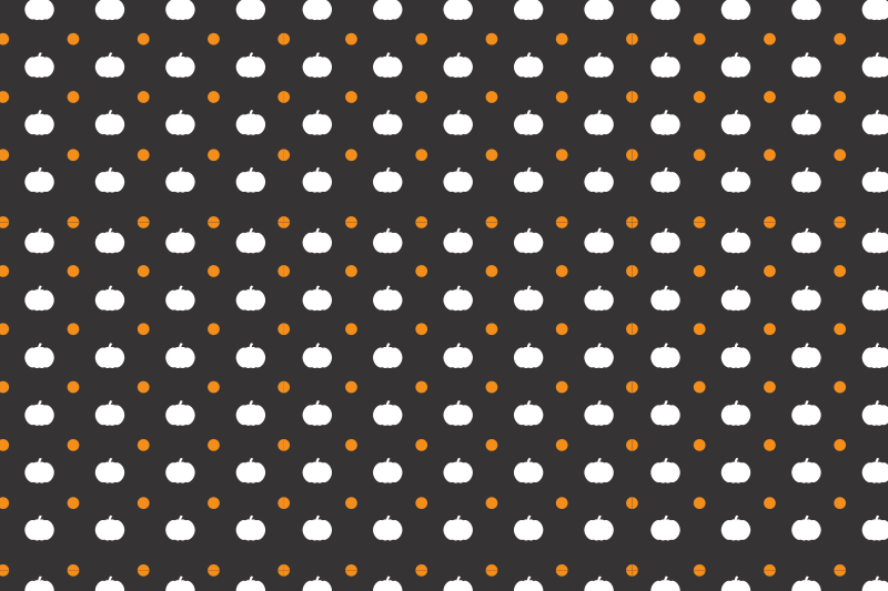 Halloween placemats with pumpkin pattern design - TenStickers