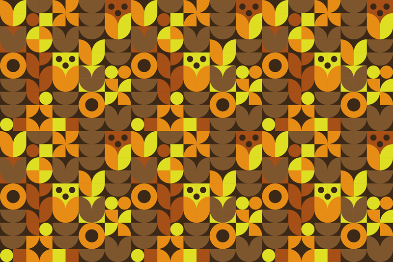 Original placemats colorful geometric designs - TenStickers