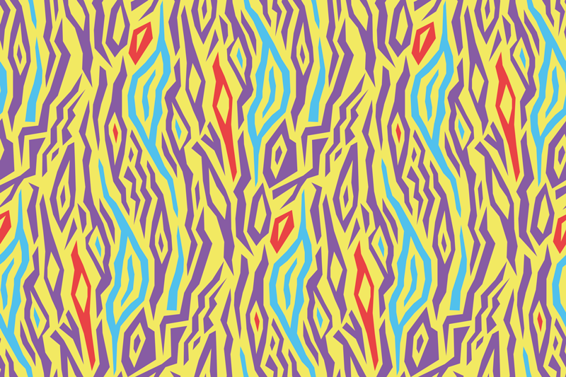 Textured placemats in colorful abstract design - TenStickers