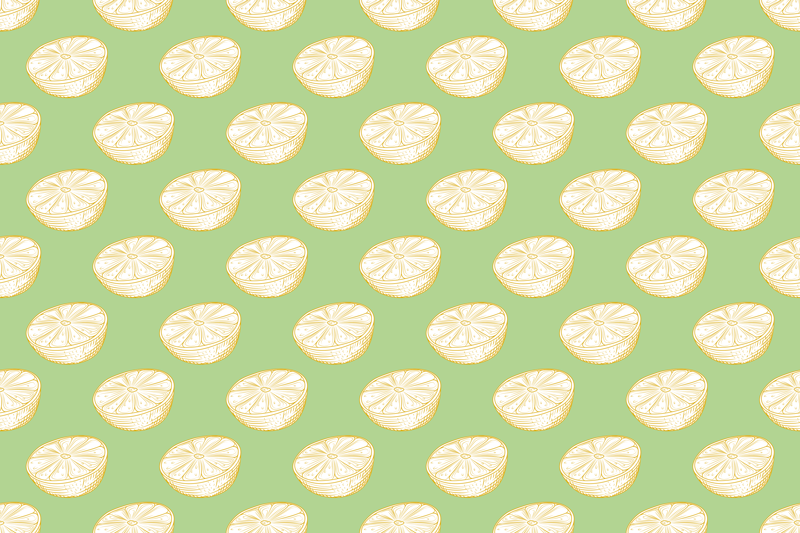 Modern placemats lime slice design - TenStickers