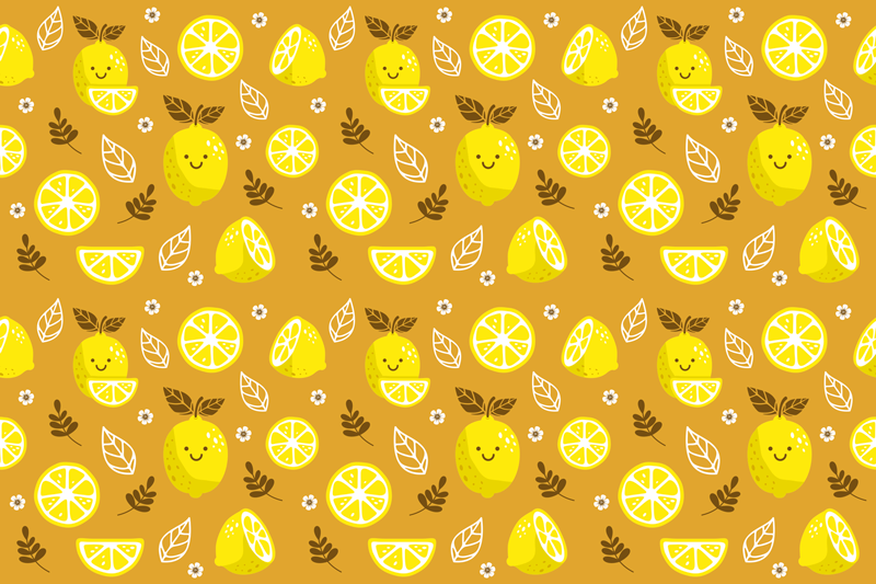 Modern placemats with fruit patterned design - TenStickers