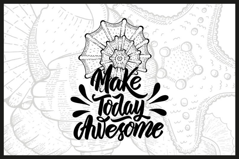 Make today awesome quote placemats - TenStickers