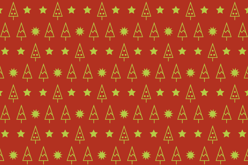 Christmas placemats festive tree design - TenStickers