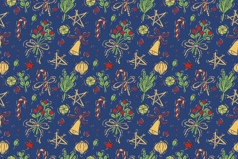 Christmas sweets placemats - TenStickers