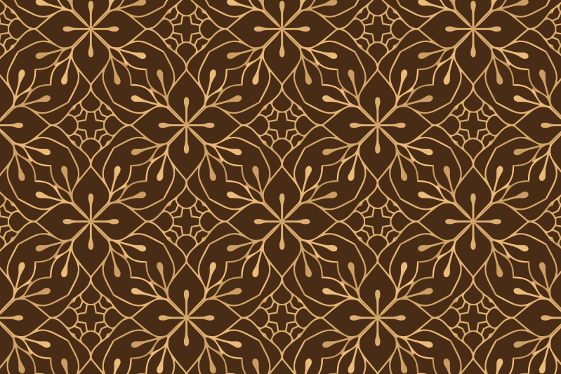 Textured placemats graceful blossom design - TenStickers