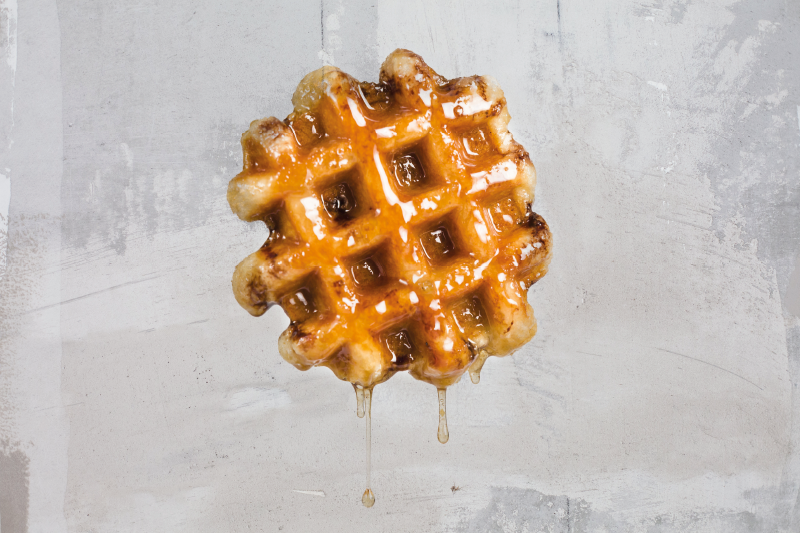 Original placemats golden syrup waffle design - TenStickers