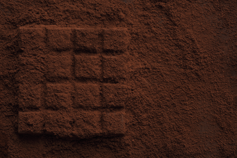 Original placemats chocolate powder design - TenStickers