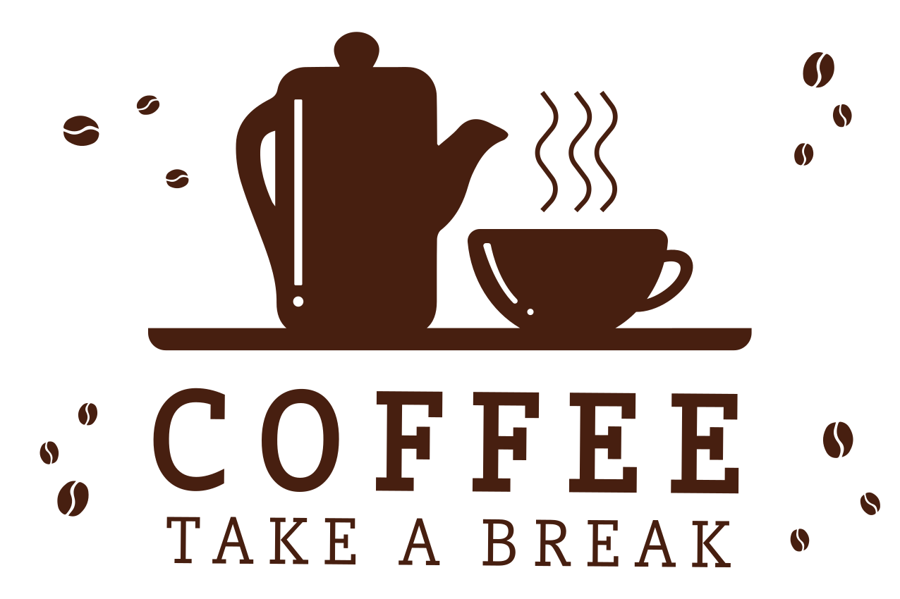 Quote placemats coffee break quote - TenStickers