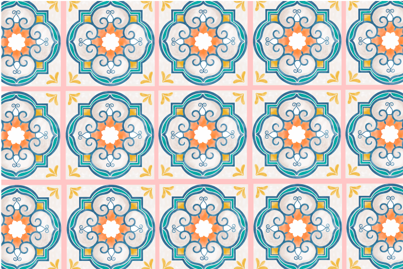 Original placemats in lively botanical design - TenStickers