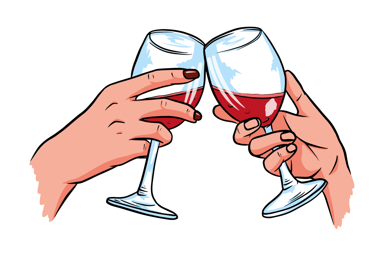 wine lovers restaurant placemats - TenStickers