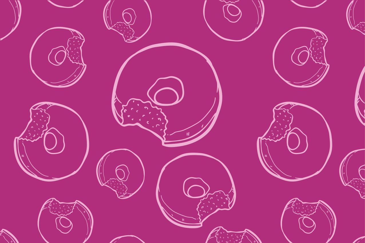 Original placemats colorful donut design - TenStickers