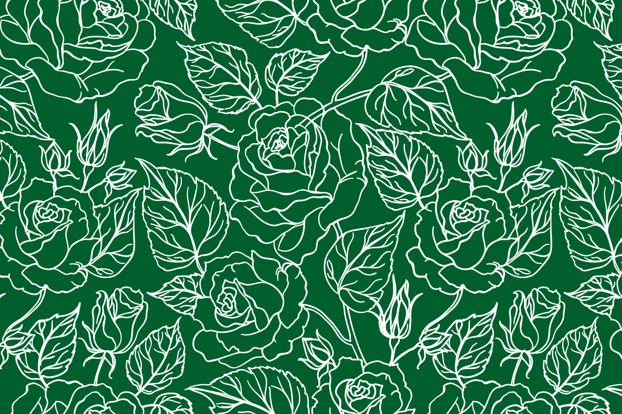 Textured placemats graceful botanical arrangement - TenStickers