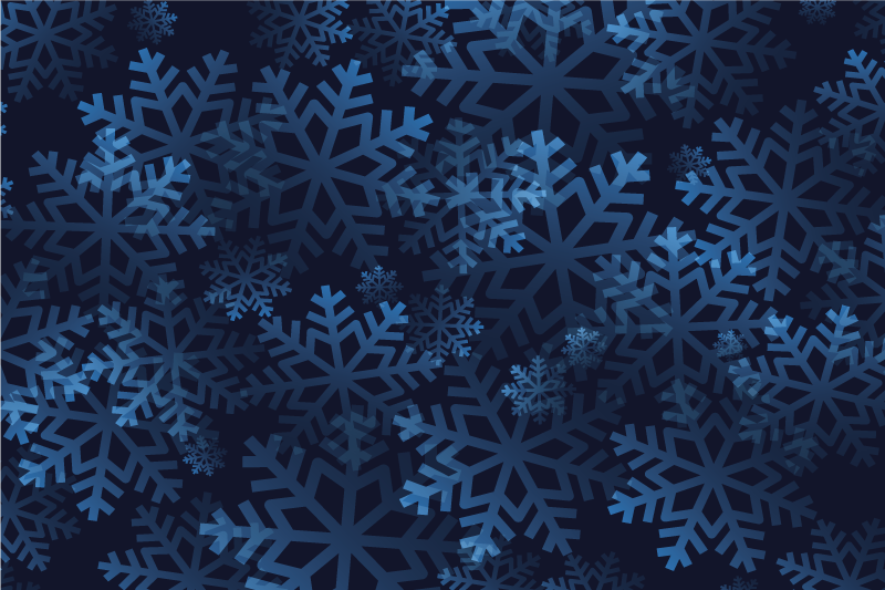 Abstract snowflakes Christmas placemats - TenStickers