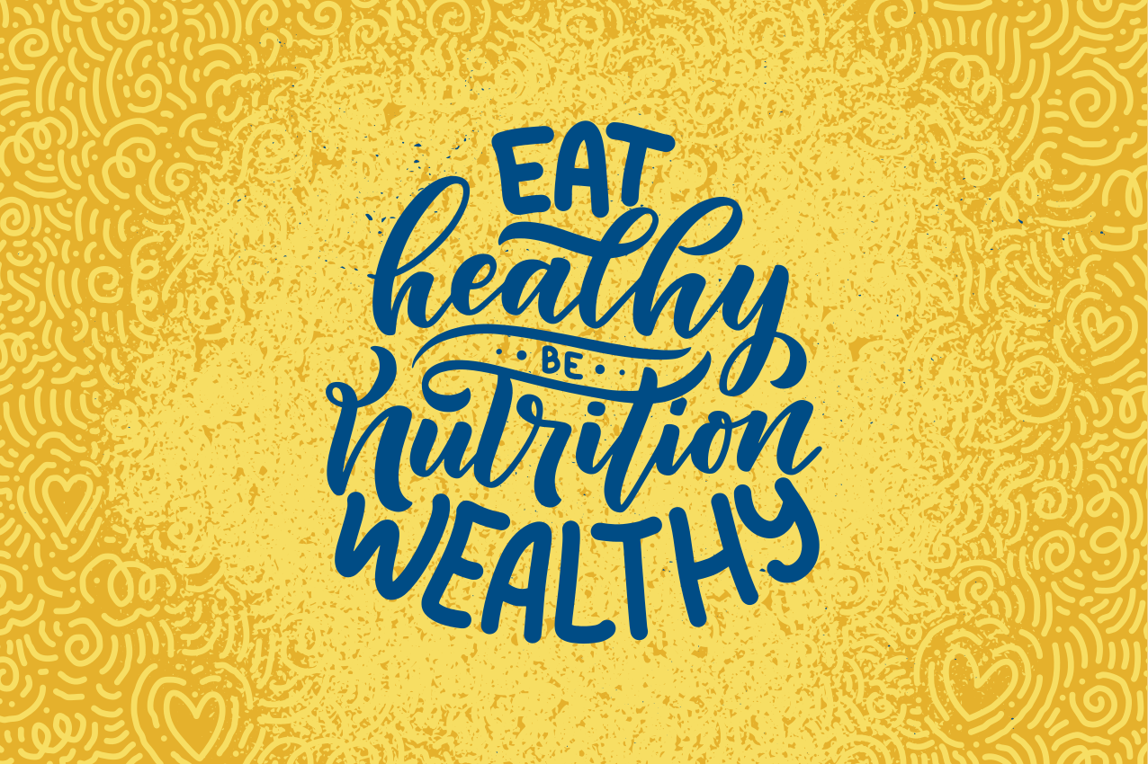 Quote placemats for healthy eating success - TenStickers
