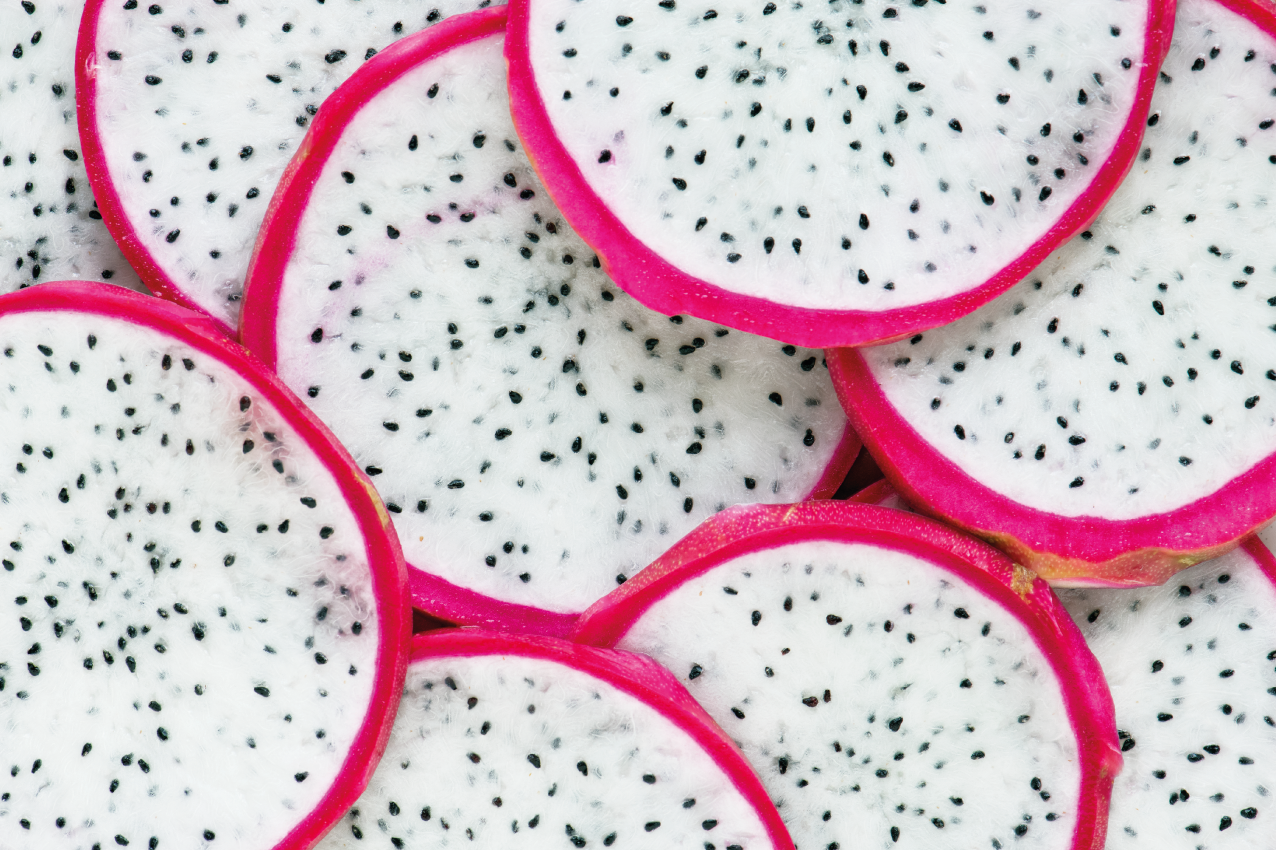 Original placemats dragon fruit slice - TenStickers