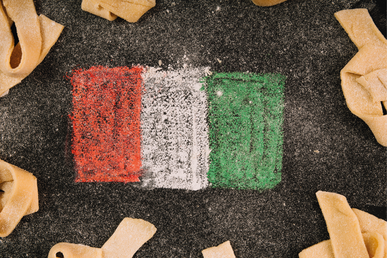 Original placemats italian flag culinary - TenStickers