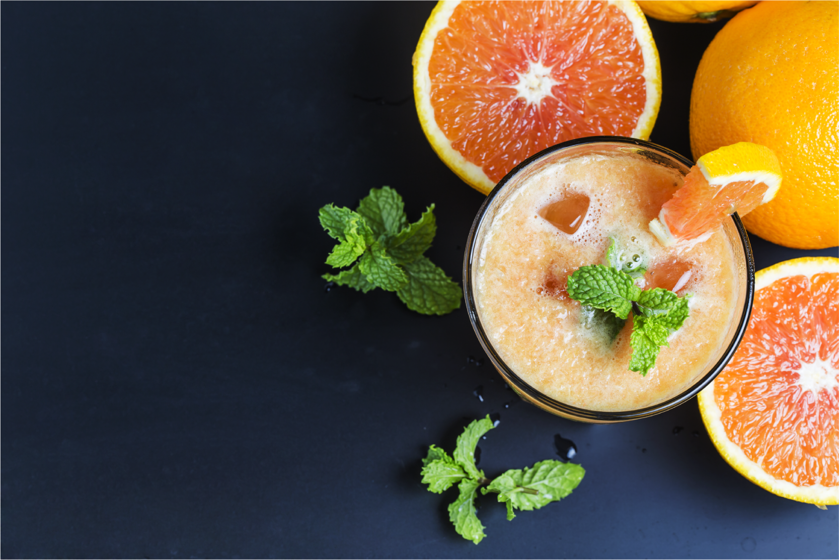 Home placemats fresh citrus beverage - TenStickers