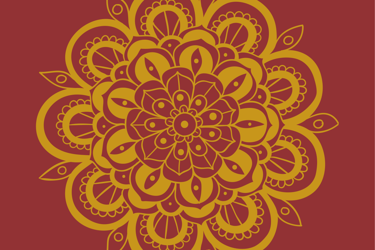 Original placemats with intricate floral design - TenStickers