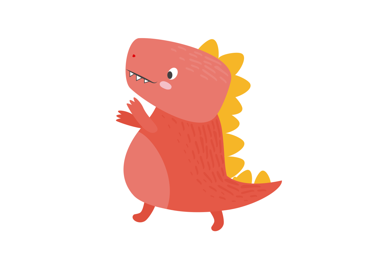 Children placemats cute dinosaur design - TenStickers