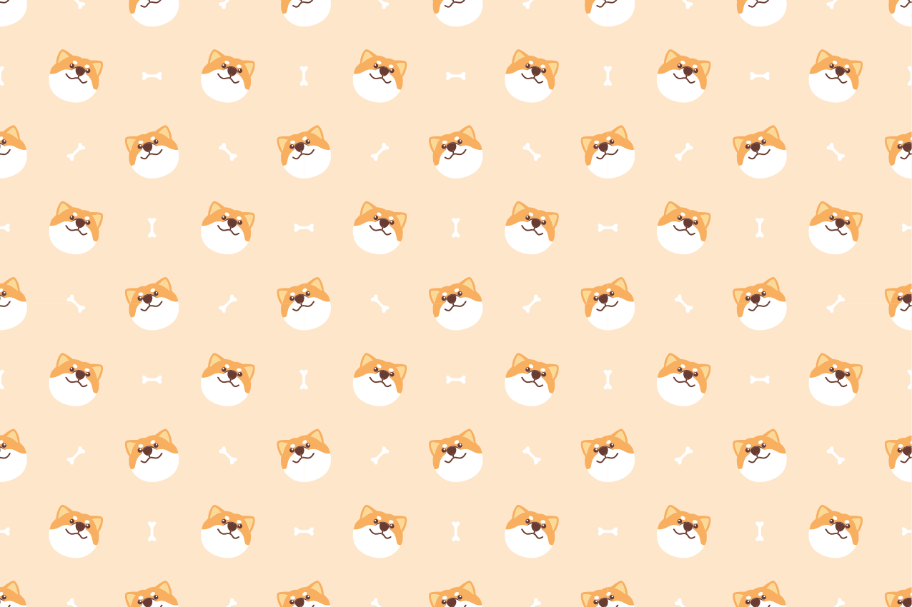 Children placemats cheerful dog faces - TenStickers