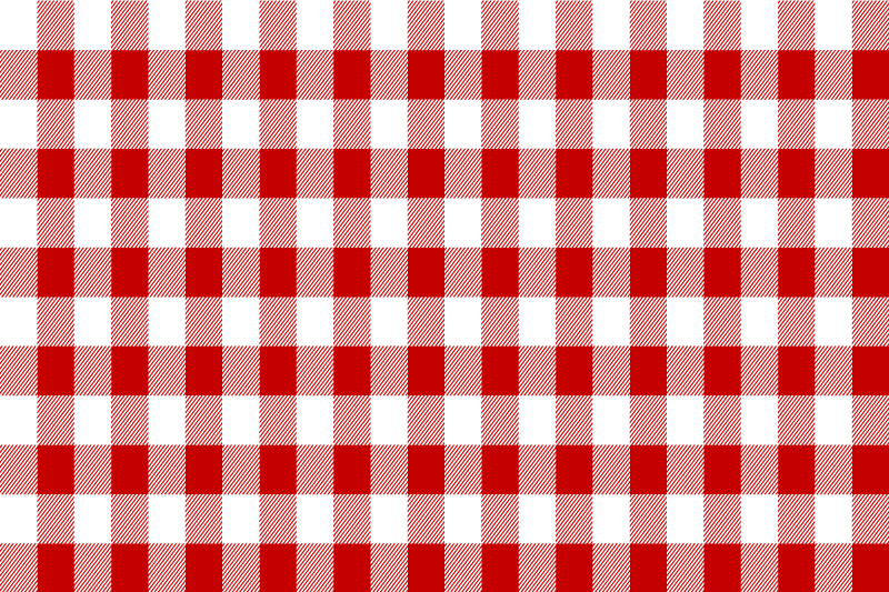 Placements for restaurants traditional checked style - TenStickers