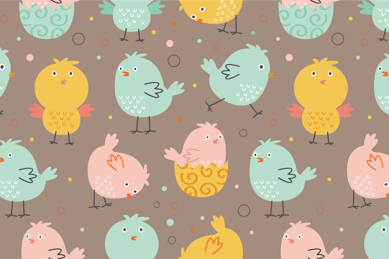 Children placemats with bright bird designs - TenStickers