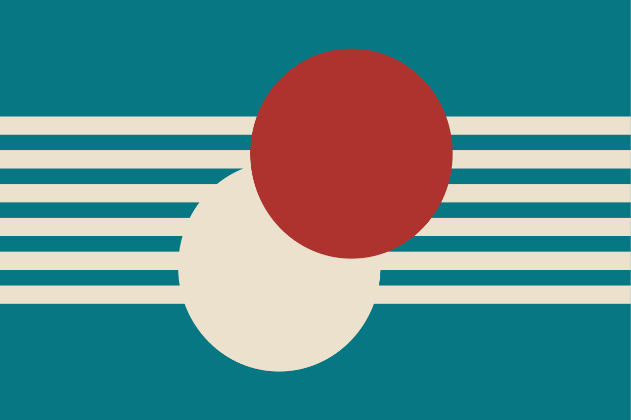 Modern placemats with colorful abstract shapes - TenStickers