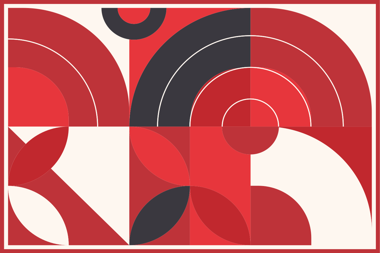Modern placemats in vibrant geometric shapes - TenStickers
