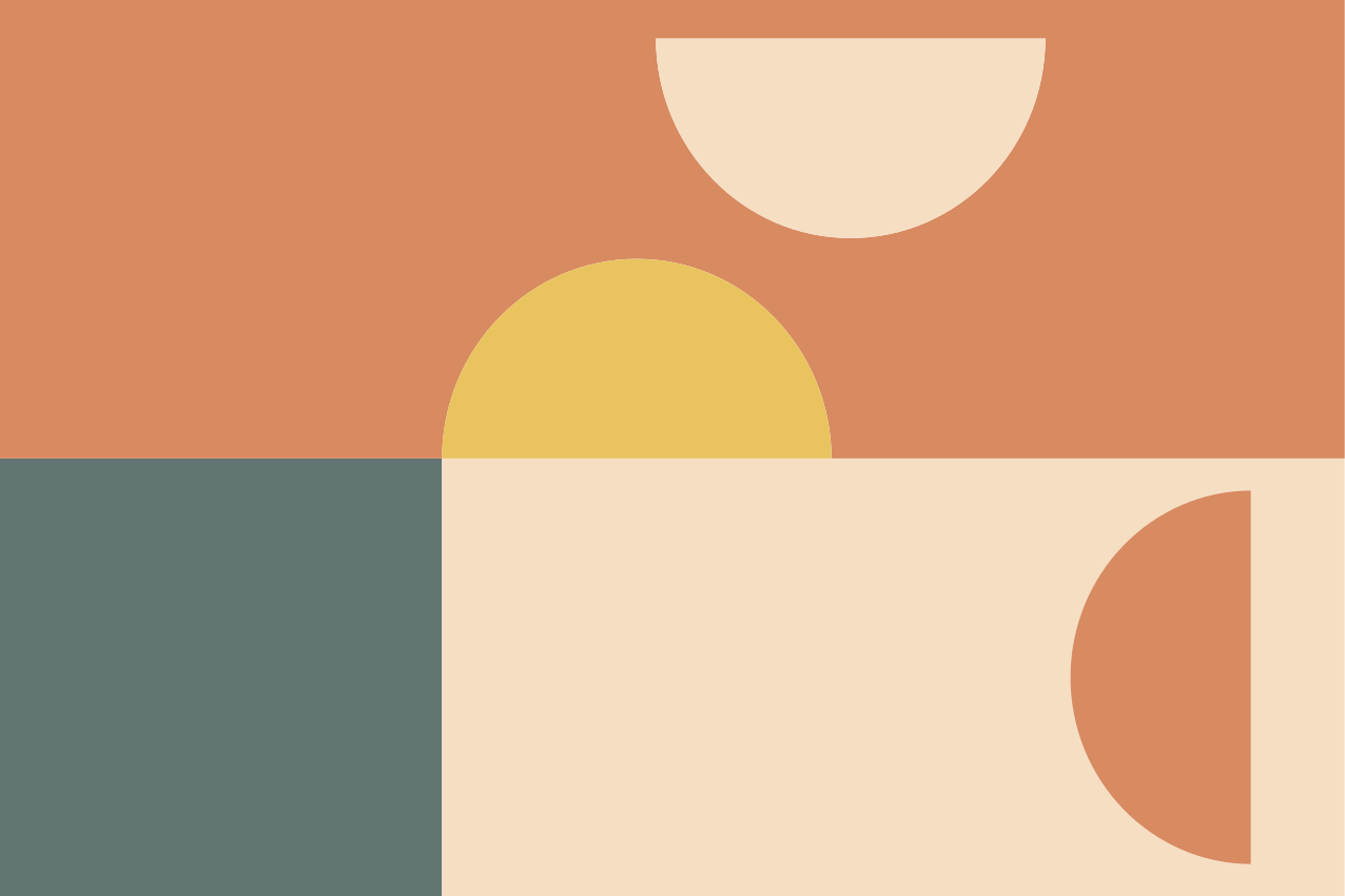 Modern placemats in vibrant geometric patterns - TenStickers