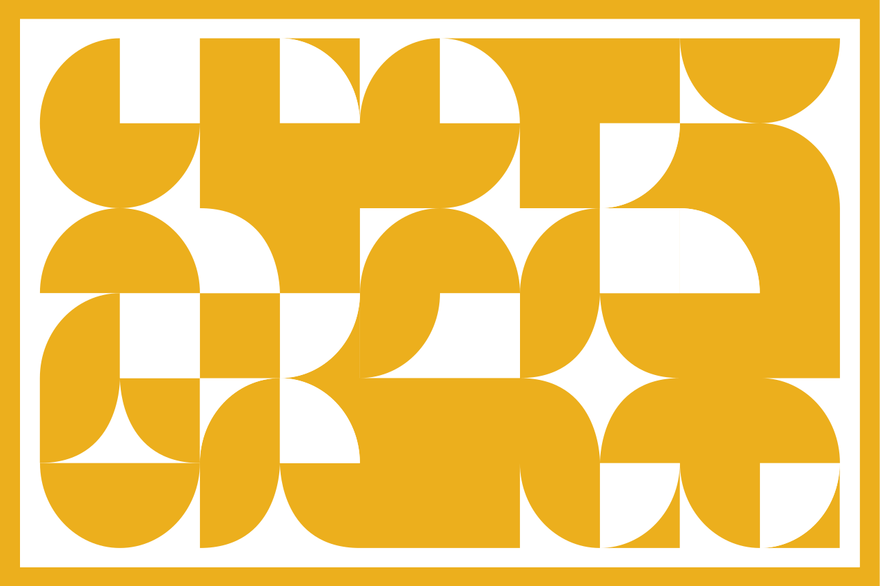 Geometric circle style original placemats - TenStickers