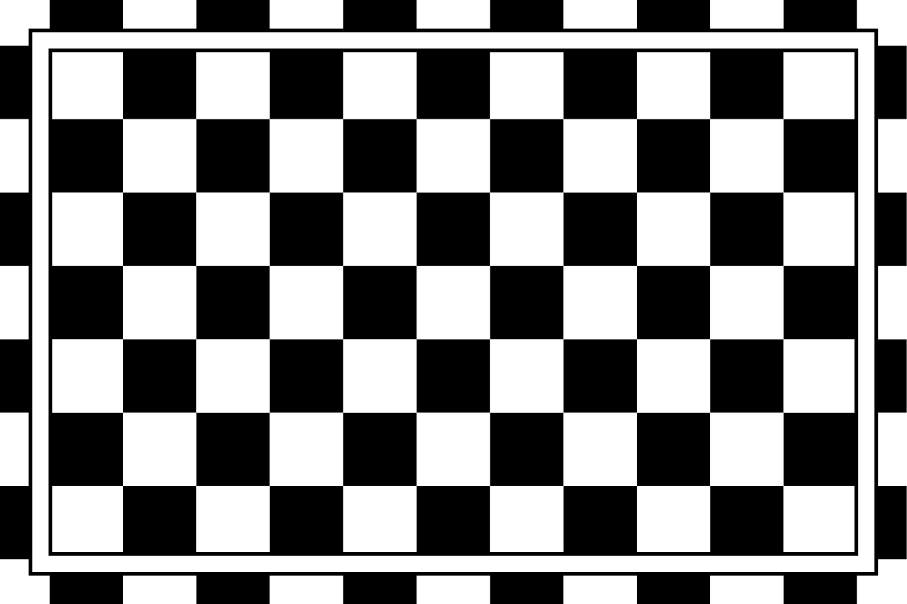 Modern placemats with checkered pattern design - TenStickers