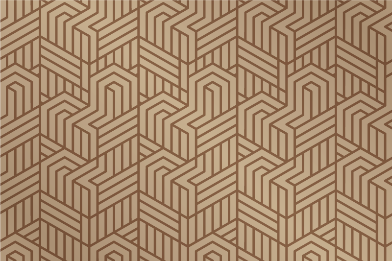 Modern placemats with geometric texture design - TenStickers