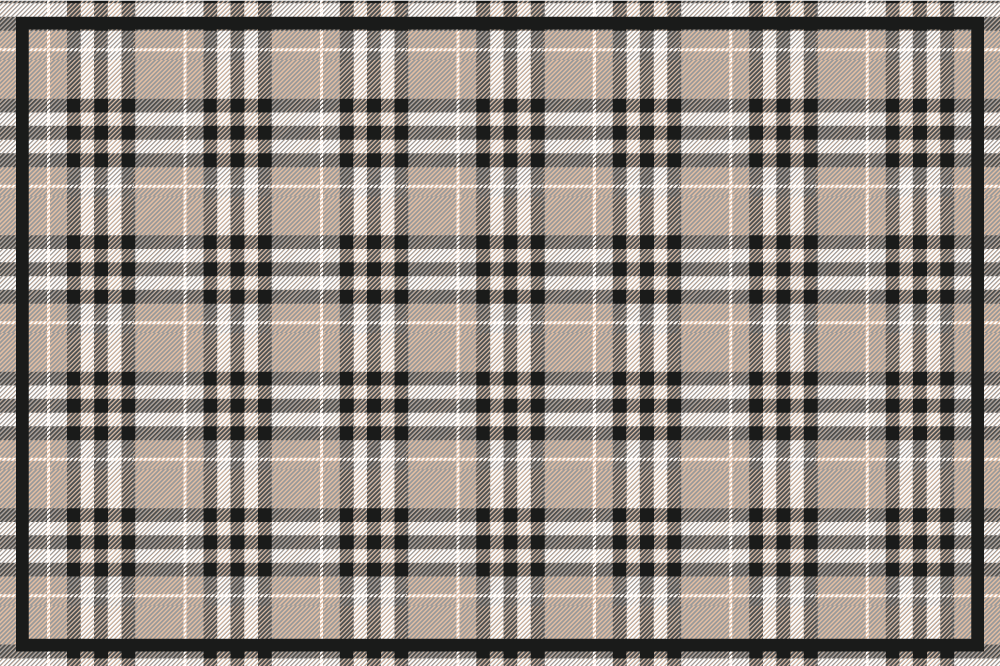 Textured placemats classic plaid design - TenStickers