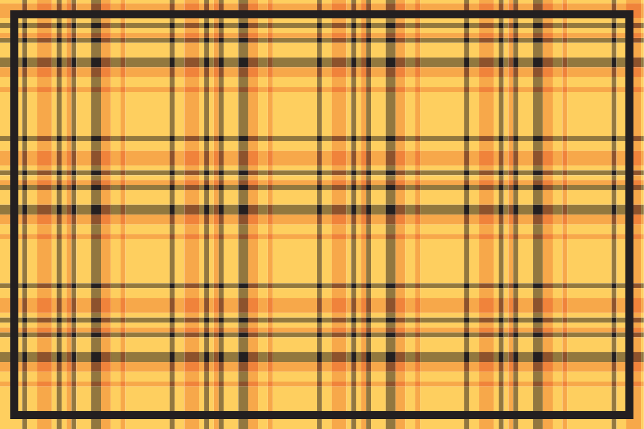Textured placemats with plaid checkered design - TenStickers