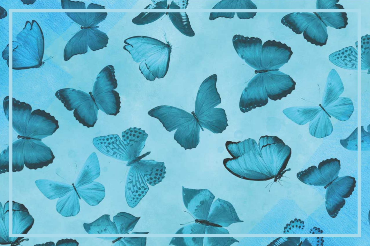 Textured placemats with butterfly design - TenStickers