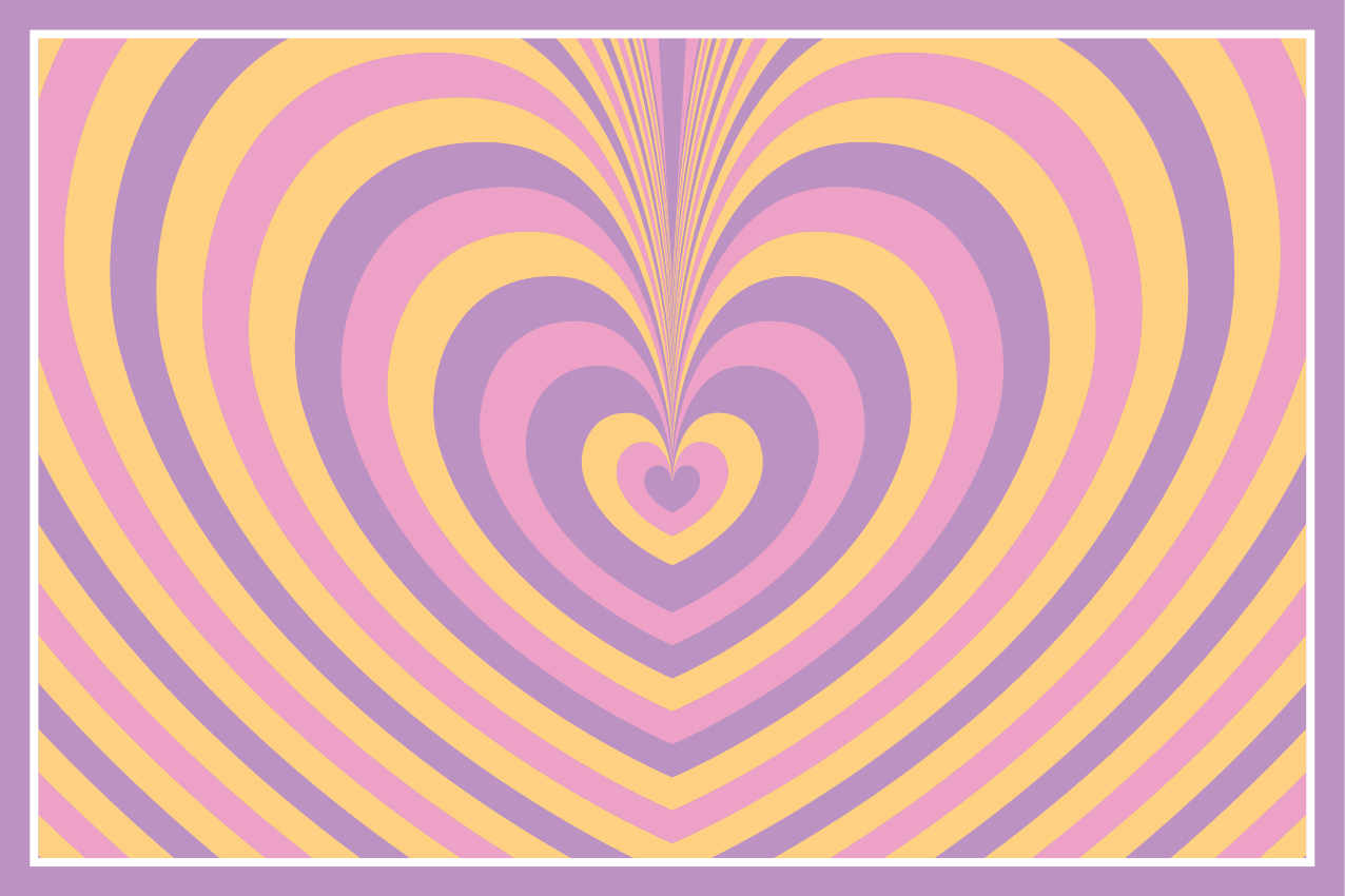 Original placemats heart pattern layers - TenStickers