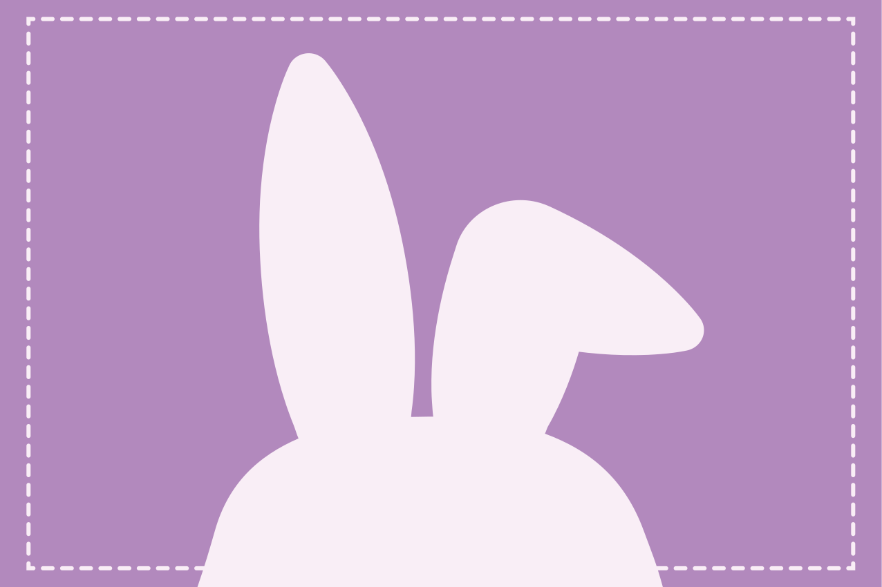 Cute bunny ears children placemats - TenStickers